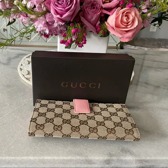 Vintage Gucci pink Eclipse continental wallet - Picture 7 of 7